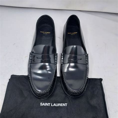 ysl monogram collection|YSL monogram penny loafer.